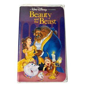 Disney Beauty & Beast Black Diamond Edition Rare Vintage 1992 VHS Tape